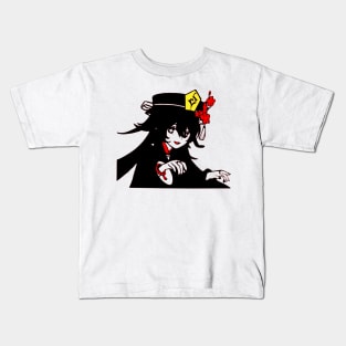 Spooky Hu Tao Genshin Impact Kids T-Shirt